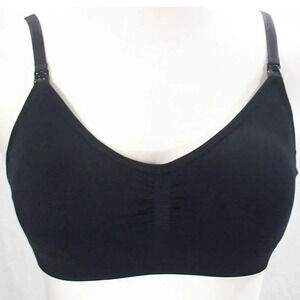 Two Hearts Maternity Nursing Wire Free Bra MEDIUM Black NEW WITHOUT TAGS  New wi